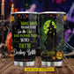 Personalized Halloween Witch Tumbler, Remind Them Who They’re Dealing With Stainless Steel Tumbler Spooky Season Gift For Witch Lover