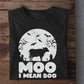 Vintage Halloween Cow T-shirt, Moo I Mean Boo, Halloween Gift For Cow Lovers, Cow Farmers, Farmer Gifts