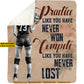 Motivational Personalized Volleyball Girl Fleece Blanket, Practice Like You Have Never Won Sport Woven Blanket, Cozy Sherpa Blanket Gift For Volleyball Lovers