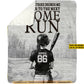 Motivational Softball Girl Fleece Blanket, The Next Home Run Sport Woven Blanket, Cool Sherpa Blanket Gift For Softball Lovers