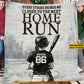 Motivational Softball Girl Fleece Blanket, The Next Home Run Sport Woven Blanket, Cool Sherpa Blanket Gift For Softball Lovers