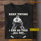 Cool Personalized Hockey Goalie T-shirt, Keep Trying I Can Do This All Day Sport Tee Gift For Hockey Goalie Lovers