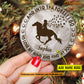 Christmas Horse Ornament, And Into The Forest I Go To Lose My Mind Gift For Horse Lovers, Personalized Circle Ceramic Ornament