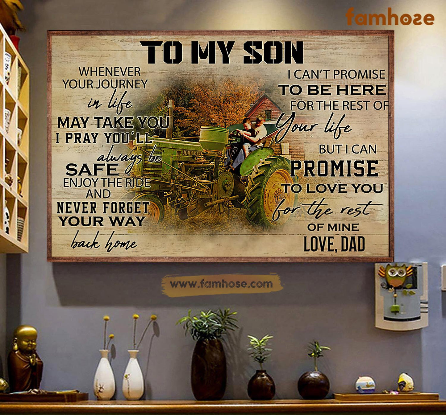 Farm Poster & Canvas, Wherever Your Journey In Life May Take You I Pray You'll Always Be Safe, Farmer Canvas Wall Art, Poster Gift For Farm Lovers