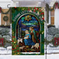 Holy Family O Come Let Us Adore Him Christmas Garden Flag - House Flag, Nativity Religious Winter Jesus Christians Flag Gift