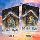 Oh Holy Night A Celebration of God's Love Christmas Garden Flag - House Flag, Nativity Religious Winter Jesus Christians Flag Gift