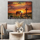 Cowboy & God Canvas Painting, Cowboy's Prayer Wall Art Decor, Poster Gift For Cowboy Lovers, God Lovers
