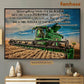 Farm Poster & Canvas, A Season A Time To Every Purpose Under The Heaven A Time To Plant, Tractor Canvas Wall Art, Poster Gift For Tractor Lovers