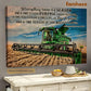 Farm Poster & Canvas, A Season A Time To Every Purpose Under The Heaven A Time To Plant, Tractor Canvas Wall Art, Poster Gift For Tractor Lovers