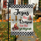 Jesus Is The Reason For The Season, Christmas Garden Flag - House Flag, Jesus Christians Flag Gift