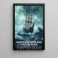 A Sailor's Path to Mastery Canvas Painting, Smooth Seas Never Made A Skilled Sailor, Wall Art Decor, Poster Gift For Sailing Boat Lovers