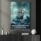A Sailor's Path to Mastery Canvas Painting, Smooth Seas Never Made A Skilled Sailor, Wall Art Decor, Poster Gift For Sailing Boat Lovers