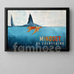 Mindset Is Everything Swim Against the Odds Canvas Painting, Motivational Wall Art, Poster Gift for Decoring Office, Living Room, or Workspace