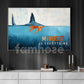 Mindset Is Everything Swim Against the Odds Canvas Painting, Motivational Wall Art, Poster Gift for Decoring Office, Living Room, or Workspace