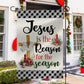 Jesus Is The Reason For The Season, Christmas Garden Flag - House Flag, Jesus Christians Flag Gift