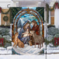 Holy Family A Sign of Hope and Salvation, Christmas Garden Flag - House Flag, Nativity Religious Winter Jesus Christians Flag Gift