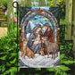 Holy Family A Sign of Hope and Salvation, Christmas Garden Flag - House Flag, Nativity Religious Winter Jesus Christians Flag Gift