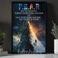Fear Has Two Meanings, Motivational Wall Art Decor, Inspirational Canvas Painting, Poster Gift for Decoring Office, Living Room, or Workspace