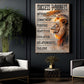 Success 7 Secrets, Motivational Lion Wall Art Decor, Inspirational Canvas Painting, Poster Gift for Decoring Office, Living Room, or Workspace