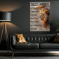 Success 7 Secrets, Motivational Lion Wall Art Decor, Inspirational Canvas Painting, Poster Gift for Decoring Office, Living Room, or Workspace