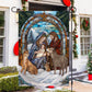 Holy Family A Sign of Hope and Salvation, Christmas Garden Flag - House Flag, Nativity Religious Winter Jesus Christians Flag Gift