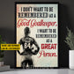 Personalized Soccer Goalkeeper Canvas Painting, I Don't Want To Be Remembered As A Good Goalkeeper Sports Wall Art Decor, Poster Gift For Soccer Lovers