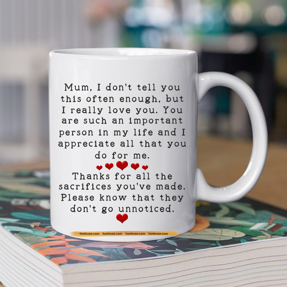 Personalized Horse Riding Mom & Daughter Mug, Mum I Don't Tell You This Often Enough, Best Mother's Day Gift For Mom From Horse Girl