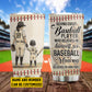 Personalized Baseball Mom & Son Stainless Steel Tumbler, Behind Every Baseball Player Sport Travel Mug Tumblers Mother's Day Gift For Mom From Baseball Boy