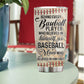 Personalized Baseball Mom & Son Stainless Steel Tumbler, Behind Every Baseball Player Sport Travel Mug Tumblers Mother's Day Gift For Mom From Baseball Boy