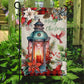 Merry Christmas Lantern And Bird, Christmas Garden Flag - House Flag, Christmas Flag Gift For Decor