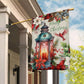 Merry Christmas Lantern And Bird, Christmas Garden Flag - House Flag, Christmas Flag Gift For Decor