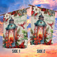 Merry Christmas Lantern And Bird, Christmas Garden Flag - House Flag, Christmas Flag Gift For Decor