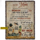 Vintage Personalized Baseball Mom & Son Fleece Blanket, To My Mom I Know It's Not Easy Sport Woven Blanket, Cool Sherpa Blanket Mother's Day Gift For Mom From Baseball Boy