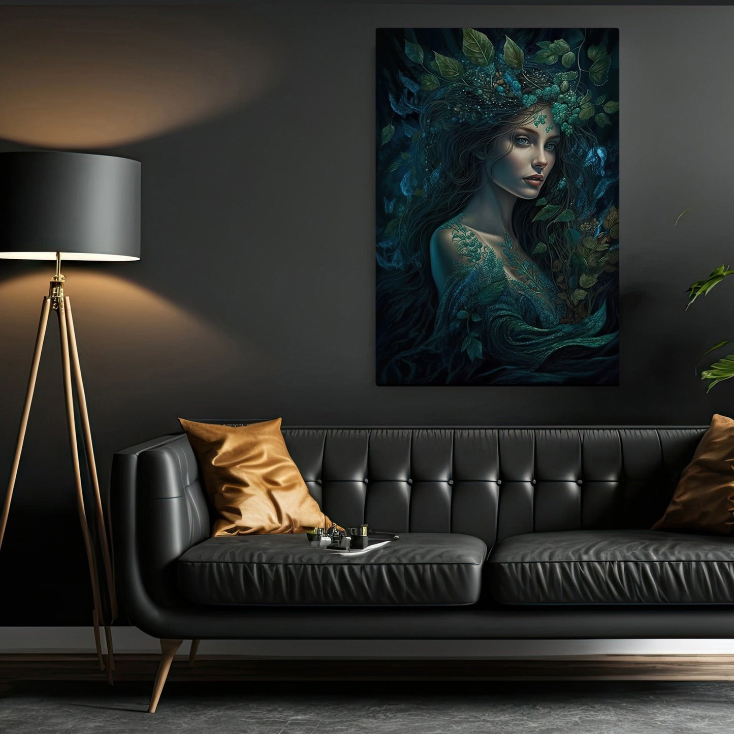 Spirit Of Forest Princess Mythical, Victorian Princess Canvas Painting, Wall Art Decor - Enchanted Forest Queen Poster Gift