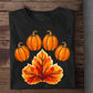 Thanksgiving Dog Paw T-shirt, Pumpkin Paws And Autumn Days Tees Fall Season Autumn Gift For Dog Lover