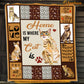 Cat Blanket, Home Is Where My Cat Is Fleece Blanket - Sherpa Blanket Gift For Cat Lover, Cat Owners