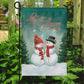 Couple Snowman Let It Snow, Christmas Garden Flag - House Flag, Christmas Flag Gift For Decor