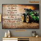 Tractor Poster & Canvas, Life Is Short So Live It Live Is Rare So Grab It, Tractor Canvas Wall Art, Poster Gift For Tractor Lovers