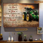 Tractor Poster & Canvas, Life Is Short So Live It Live Is Rare So Grab It, Tractor Canvas Wall Art, Poster Gift For Tractor Lovers