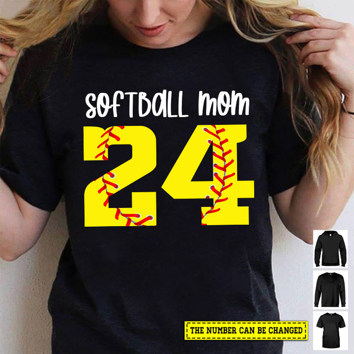 Personalized Softball T-shirt, Softball Mom, Gift For Softball Lovers, Softball Tees, Softball Girls