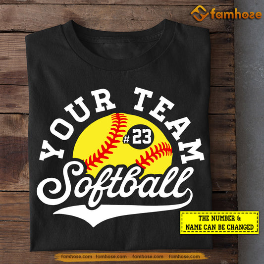 Personalized Softball T-shirt, Love This Sport, Gift For Softball Lovers, Softball Tees, Softball Girls