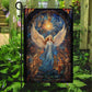 Guardian Angel In Celestial Glory, Christmas Garden Flag - House Flag, Flag Gift For Angel Lovers