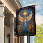 Guardian Angel In Celestial Glory, Christmas Garden Flag - House Flag, Flag Gift For Angel Lovers