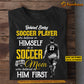 Personalized Soccer Mom Son T-shirt, Behind Every Soccer Player Tee Mother's Day Gift For Mom From Soccer Boy