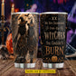 Personalized Halloween Couple Witch Tumbler, We Are Descended From The Witches, Spooky Season Stainless Steel Tumbler, Travel Mug Tumblers Gift For Your Best Friend