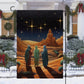 Starry Night Journey The Three Wise Men's Quest, Christmas Garden Flag - House Flag, Nativity Religious Christians Flag Gift