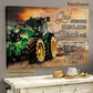 Tractor Poster & Canvas, God Looked Down On His Planned Paradise Said I Need A CareTaker, Tractor Canvas Wall Art, Poster Gift For Tractor Lovers