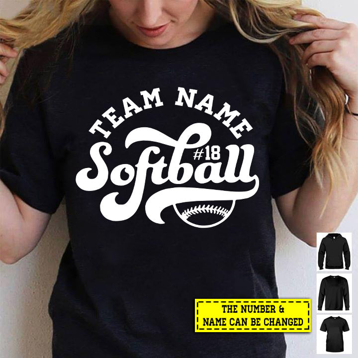 Personalized Softball T-Shirt, Bluejays, Gift for Softball lovers, Softball Tees, Softball Girls