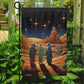 Starry Night Journey The Three Wise Men's Quest, Christmas Garden Flag - House Flag, Nativity Religious Christians Flag Gift