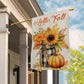 Autumn Embrace Sunflowers and Pumpkins Flag, Hello Fall, Garden Flag - House Flag Decor, Thanksgiving Flag Gift